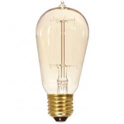 60 WATT ST19 INCANDESCENT CLEAR 3000 AVERAGE RATED HOURS 240 LUMENS MEDIUM BASE 120 VOLTS